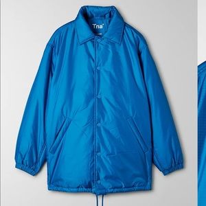 Aritzia Tna Coaches Puffer in Classic Blue